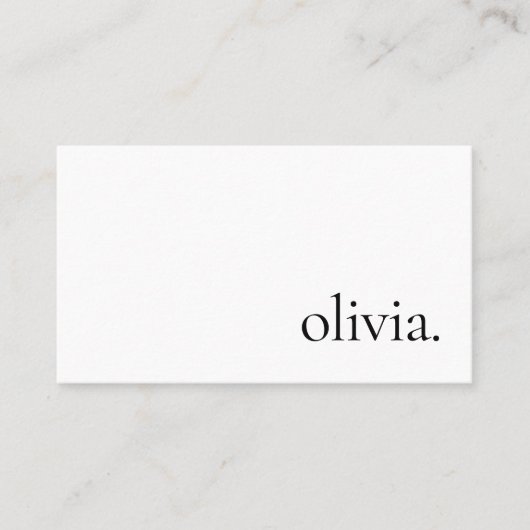 Beruflich Modern, einfach Minimalistisch Visitenkarte (Vorderseite)