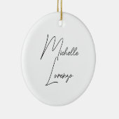 Beruflich Modern, einfach, Schlicht, schwarz und w Keramik Ornament (Rechts)