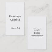 Beruflich Modern Einfach-Stilkalligrafie Visitenkarte (Vorne/Hinten)