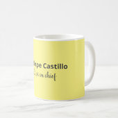 Beruflich Modern einfach, stilvoll Ihr Name Kaffeetasse (VorderseiteRechts)