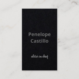 Beruflich Modern, einfach, stilvoll, schwarz grau Visitenkarte