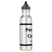 Beruflich Modern, einfach, stilvoll, schwarz und w Edelstahlflasche (Links)