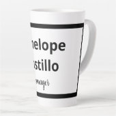 Beruflich Modern, einfach, stilvoll, schwarz und w Milchtasse (Rechte Ecke)