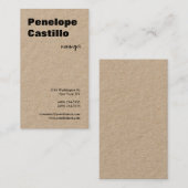 Beruflich Modern einfach, stilvoll Visitenkarte (Vorne/Hinten)