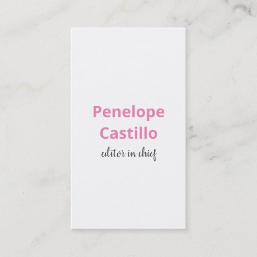 Beruflich Modern einfach, stilvoll Visitenkarte (Vorderseite)