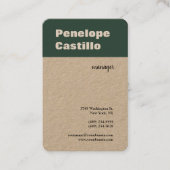 Beruflich Modern einfach, stilvoll Visitenkarte (Vorderseite)