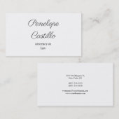 Beruflich Modern, einfach und Schlicht handschrift Visitenkarte (Vorne/Hinten)