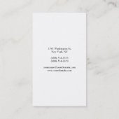 Beruflich Modern, einfach und Schlicht handschrift Visitenkarte (Rückseite)