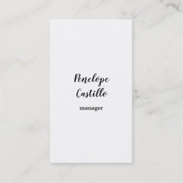 Beruflich Modern, einfach und Schlicht handschrift Visitenkarte