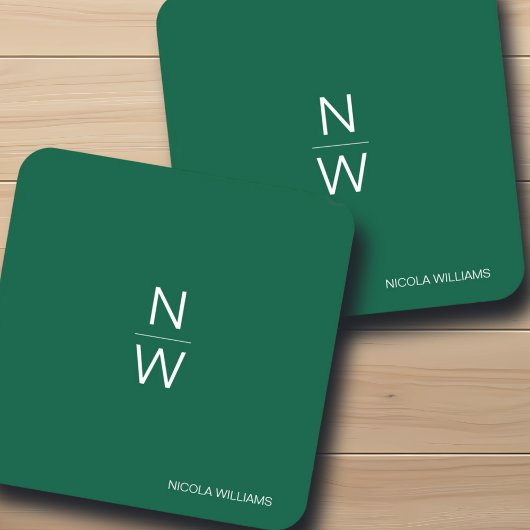 Beruflich-Modern-Einfache Minimalistisch Hunter Gr Getränkeuntersetzer