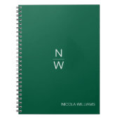 Beruflich-Modern-Einfache Minimalistisch Hunter Gr Notizblock (Vorderseite)