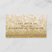 Beruflich-modern-elegant Bokeh, weiß-dunkel Visitenkarte (Rückseite)