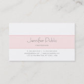 Beruflich Modern Elegante Sleek Schlicht Luxus Visitenkarte (Rückseite)