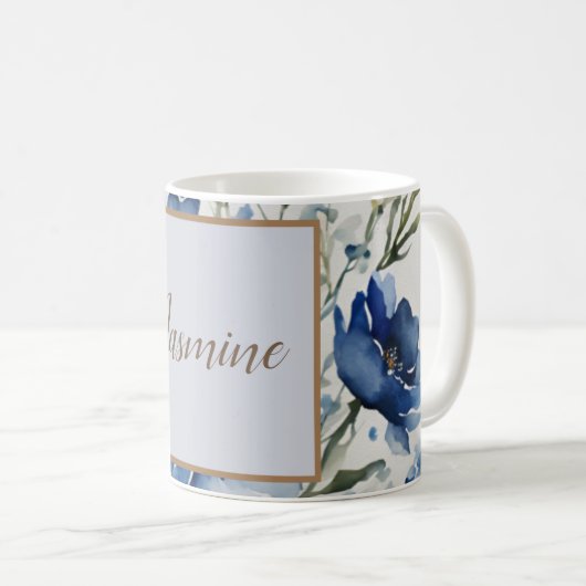 Beruflich-modern-floral Kaffeetasse (VorderseiteRechts)