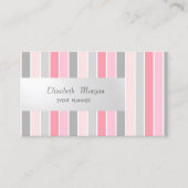 Beruflich modern gestreift visitenkarte (Vorderseite)