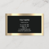 Beruflich modern Golden einfach nur minimalistisch Visitenkarte (Rückseite)