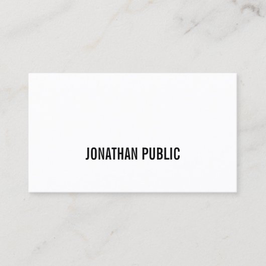 Beruflich Modern Graphic Elegante Sleek Schlicht Visitenkarte (Vorderseite)