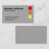 Beruflich Modern Grau Minimalistisch Schlicht einf Visitenkarte (Vorne/Hinten)