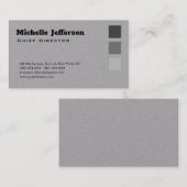Beruflich Modern Grau Minimalistisch Schlicht einf Visitenkarte (Vorne/Hinten)