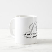 Beruflich-modern-kalligrahy Mit Monogramm Kaffeetasse (Vorderseite Links)