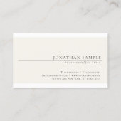 Beruflich Modern kreativ Minimalistisch Chic Schli Visitenkarte (Rückseite)