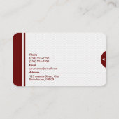 Beruflich modern, kundenspezifisch Personalisiert Visitenkarte (Rückseite)