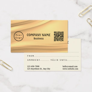 Beruflich-Modern-Logo-Qr-Code-Geschenkkarte