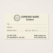 Beruflich-Modern-Logo-Qr-Code-Geschenkkarte (Rückseite)