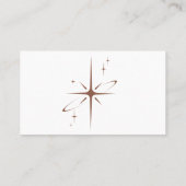 Beruflich Modern Minimalistisch Earthy Brown Visitenkarte (Rückseite)