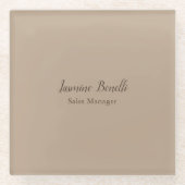 Beruflich modern Minimalistisch Glasuntersetzer (Vorderseite)