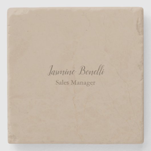 Beruflich modern Minimalistisch Steinuntersetzer (Vorderseite)