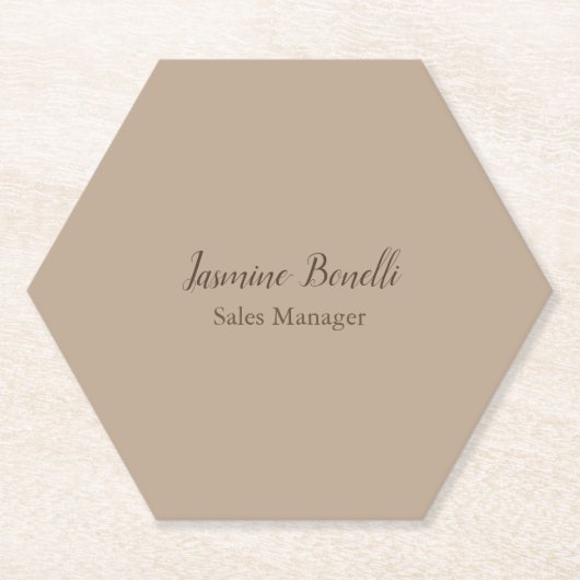 Beruflich modern Minimalistisch Untersetzer (Vorderseite)