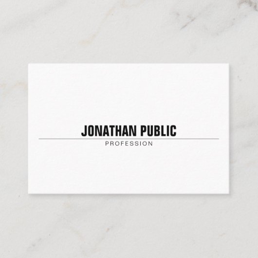 Beruflich Modern modern Minimalistisch Schlicht Visitenkarte (Vorderseite)