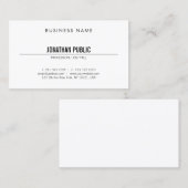 Beruflich Modern modern stilvoll, einfach Schlicht Visitenkarte (Vorne/Hinten)