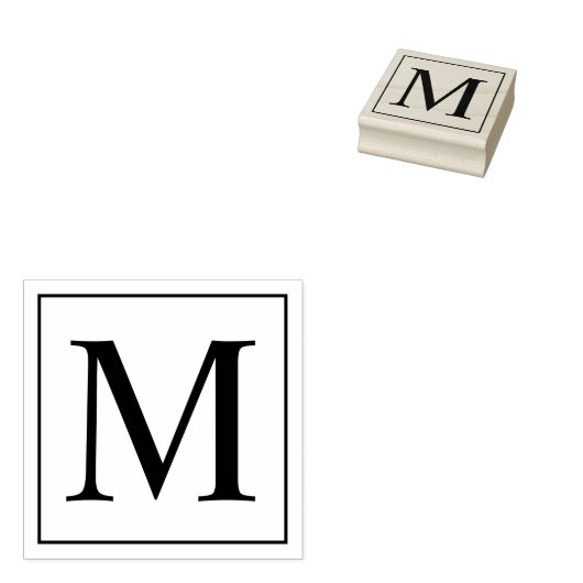 Beruflich-Modern-Monogramm Gummistempel (Stempel)