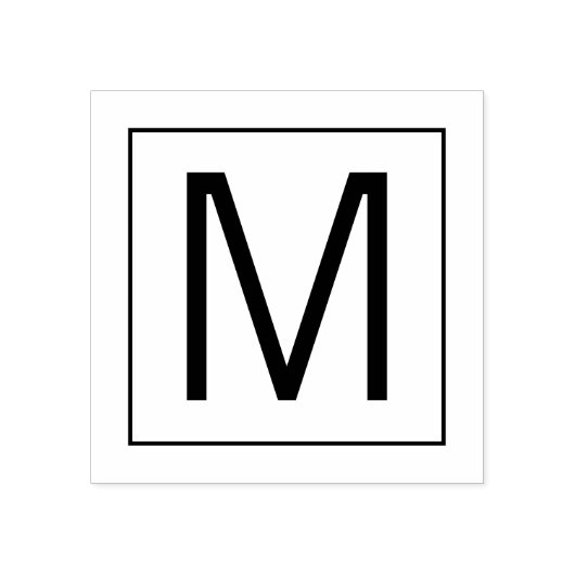 Beruflich-Modern-Monogramm Gummistempel (Prägung)
