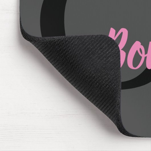 Beruflich Modern-Monogramm-Name Minimalistisch Mousepad (Ecke)