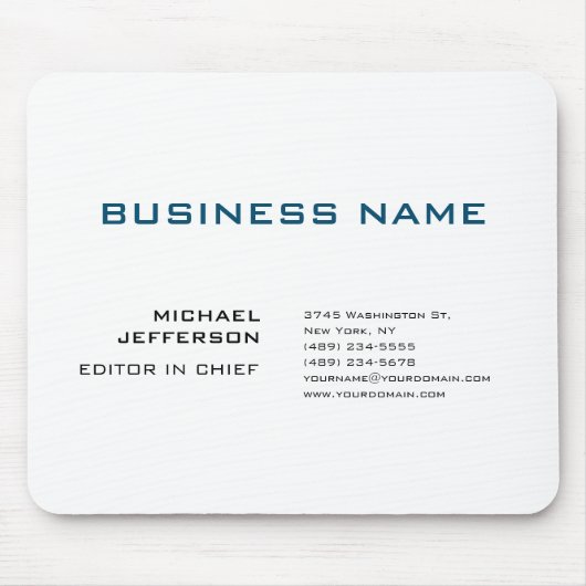 Beruflich modern Schlicht einfach Mousepad (Vorne)