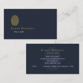 Beruflich Modern Simple Blue Minimalistisch Visitenkarte