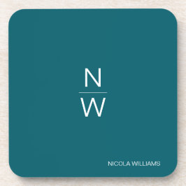 Beruflich Modern Simple Minimalistisch Dark Aquama Getränkeuntersetzer