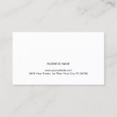 Beruflich Modern Simple Texture Blue Consultant Visitenkarte (Rückseite)