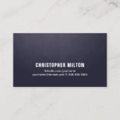 Beruflich Modern Simple Texture Blue Consultant Visitenkarte (Vorderseite)