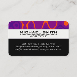 Beruflich Moderne Abstrakte Kunst Elegant #41 Visitenkarte