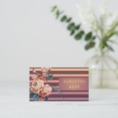 Beruflich Moderne, blühende Blüte Visitenkarte (Stehend Vorderseite)