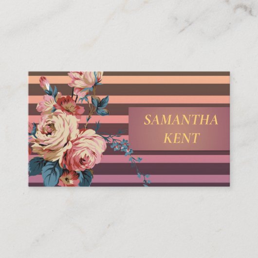 Beruflich Moderne, blühende Blüte Visitenkarte (Vorderseite)