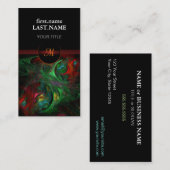 Beruflich Moderne Elegant Cool Genesis Green Visitenkarte (Vorne/Hinten)