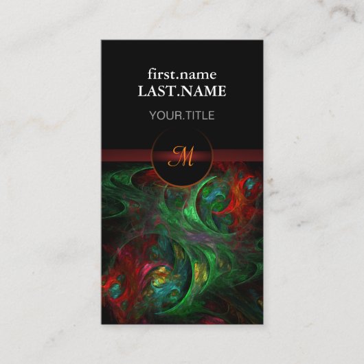 Beruflich Moderne Elegant Cool Genesis Green Visitenkarte (Vorderseite)