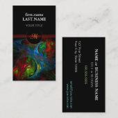 Beruflich Moderne Elegante Coole Genesis Blau Visitenkarte (Vorne/Hinten)