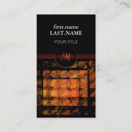 Beruflich Moderne Elegante Coole Mauer Visitenkarte (Vorderseite)
