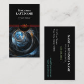 Beruflich Moderne Elegante Coole Welt Visitenkarte (Vorne/Hinten)